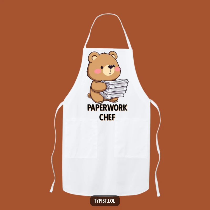 Funny Bear Paper Apron: Conquer Your Kitchen Tasks with Humorous Grit