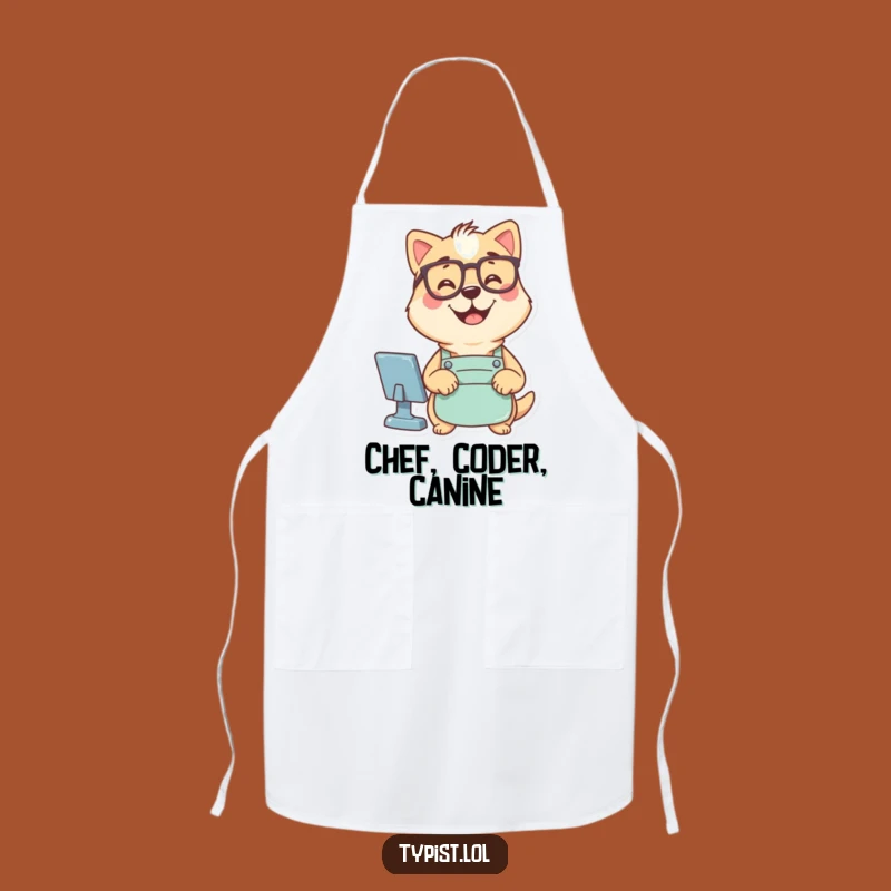 Funny Dog Coder Apron - Culinary Command Center