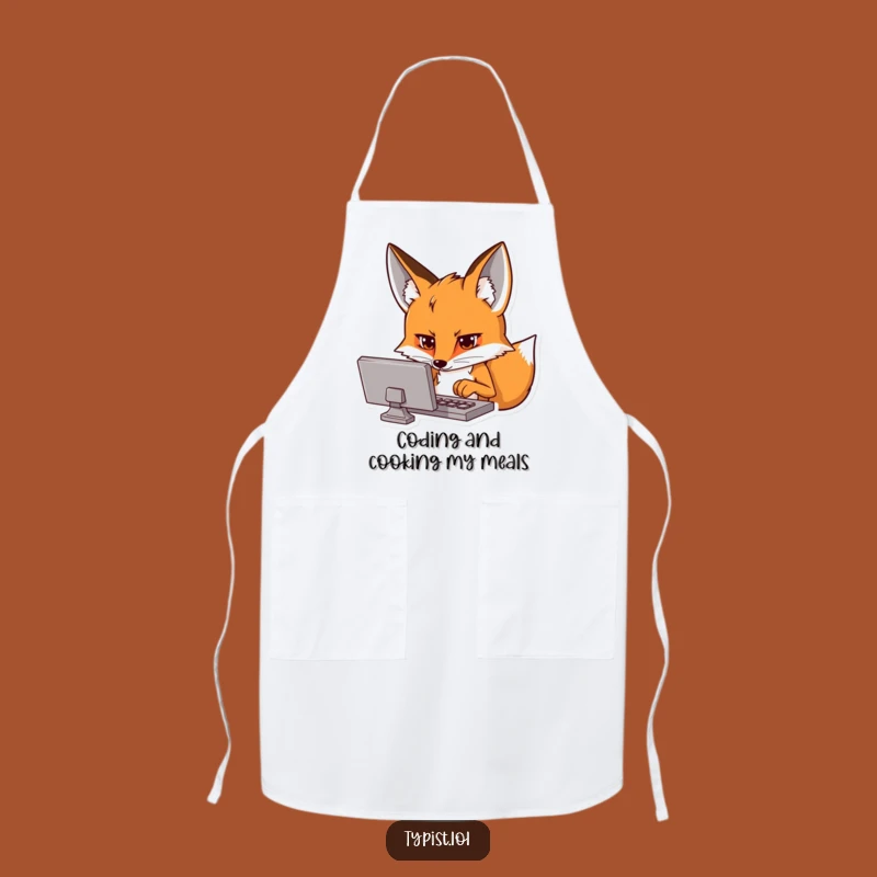 Funny Fox Tech Apron - Chef's Digital Domain Gift