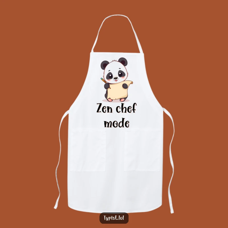 Funny Panda Quill Apron: Create Art in the Kitchen with Glee