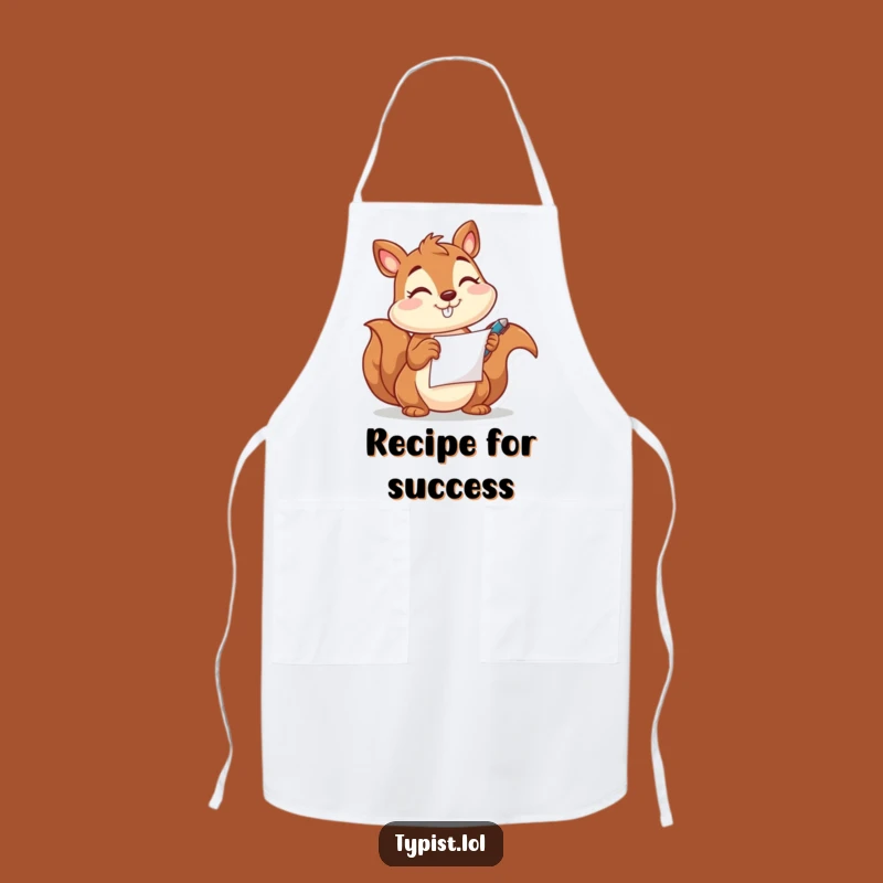 Funny Squirrel Pen Apron: Write Your Culinary Story with Humor Gift