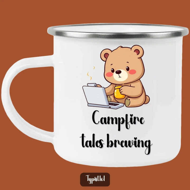 Funny Bear Camping Mug: Hilarious Outdoor Companion for Your Treks