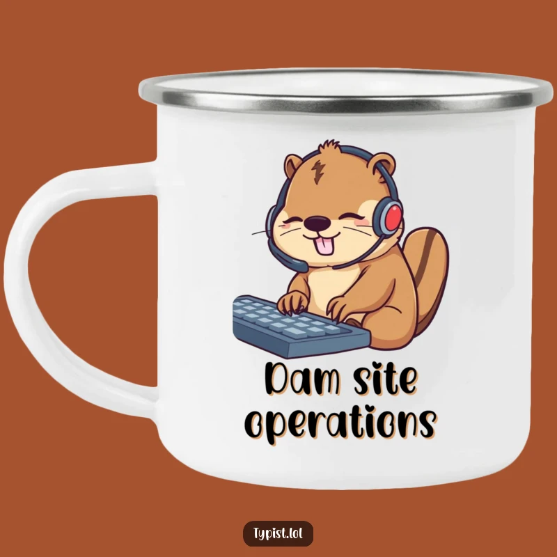 Funny Beaver Camp Work Mug: Busy Outdoor Companion