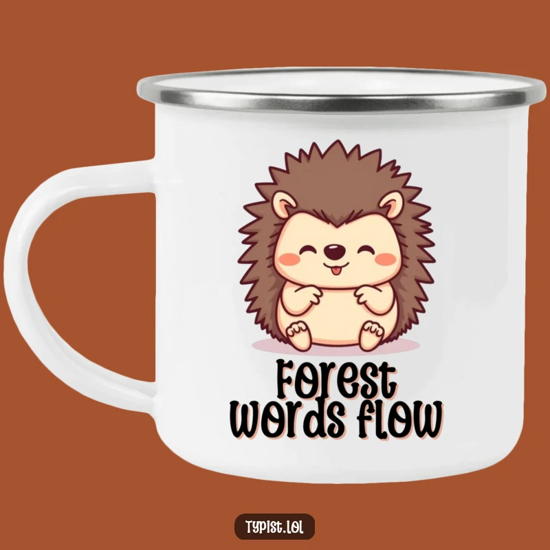 Funny Hedgehog Camping Mug: Your Companion for Busy Adventures