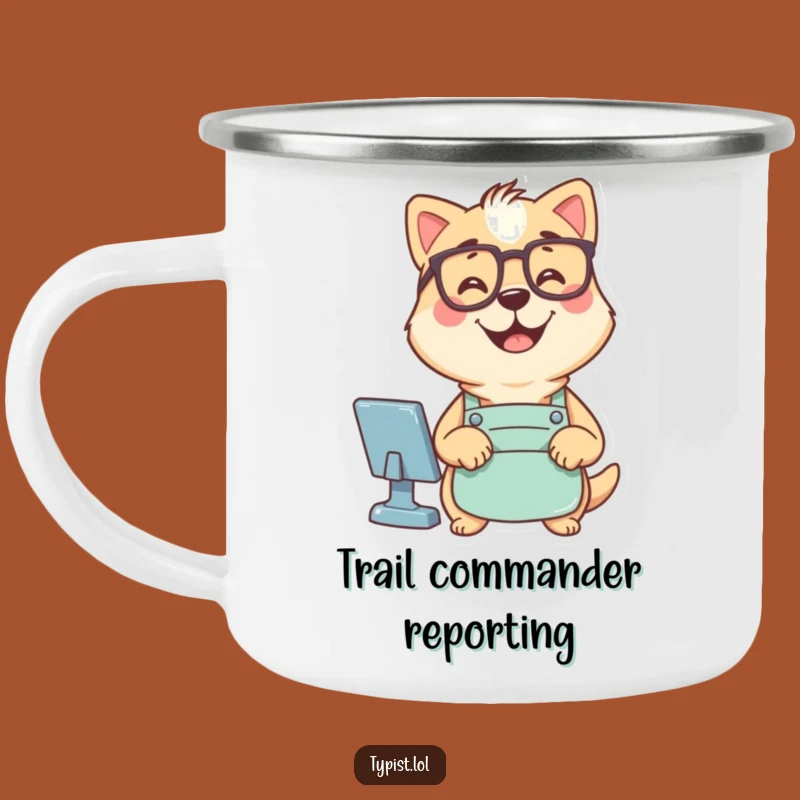 Funny Dog Coder Camping Mug - Campfire Commands!