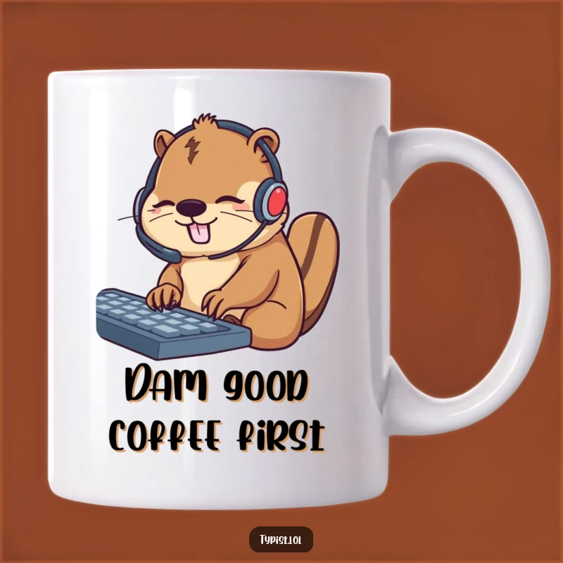 Funny Beaver Call Center Mug: Busy Worker Gift for Enthusiasts