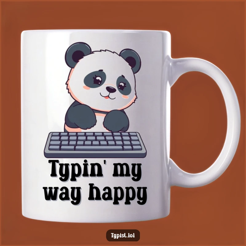 Funny Panda Keyboard Warrior Mug: Perfect Gift for Tech-Savvy Animal Lovers
