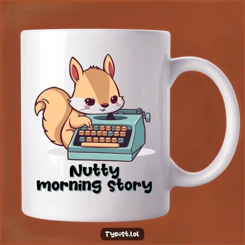 Funny Squirrel Writer Mug - Hilarious Productivity Fuel for Authors!