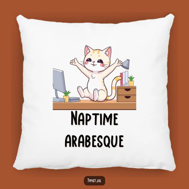 Funny Ballet Cat Pillow: Cuddle Up with This Hilarious Cushion for Maximum Comfort and Joy