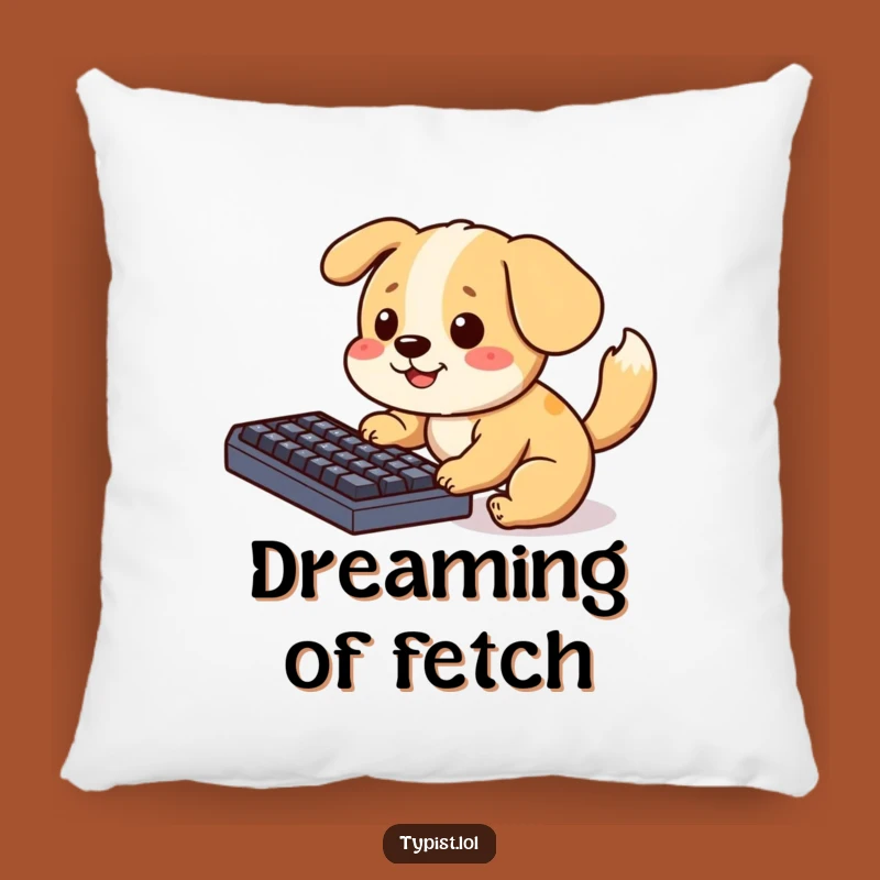 Funny Dog Keyboard Pillow: Cozy Pup Accent for Playful Decor