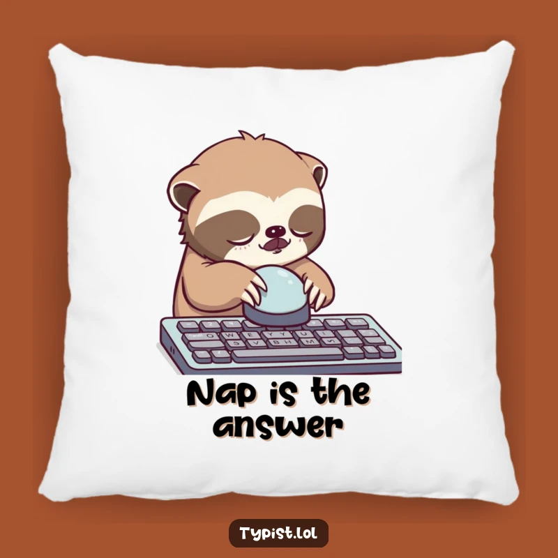 Funny Sloth Button Pillow: Cozy Up with This Hilarious Sleepy Companion