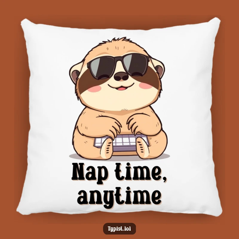 Funny Sloth Typing Pillow: Cozy Up with Slow, Happy, and Hilarious Comfort