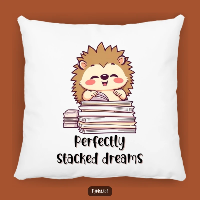Funny Hedgehog Organizer Pillow - Cozy Comfort for Orderly Souls!