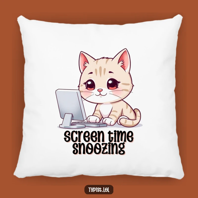 Funny Cat Gamer Pillow: Cozy Comfort with Hilarious Screen Time
