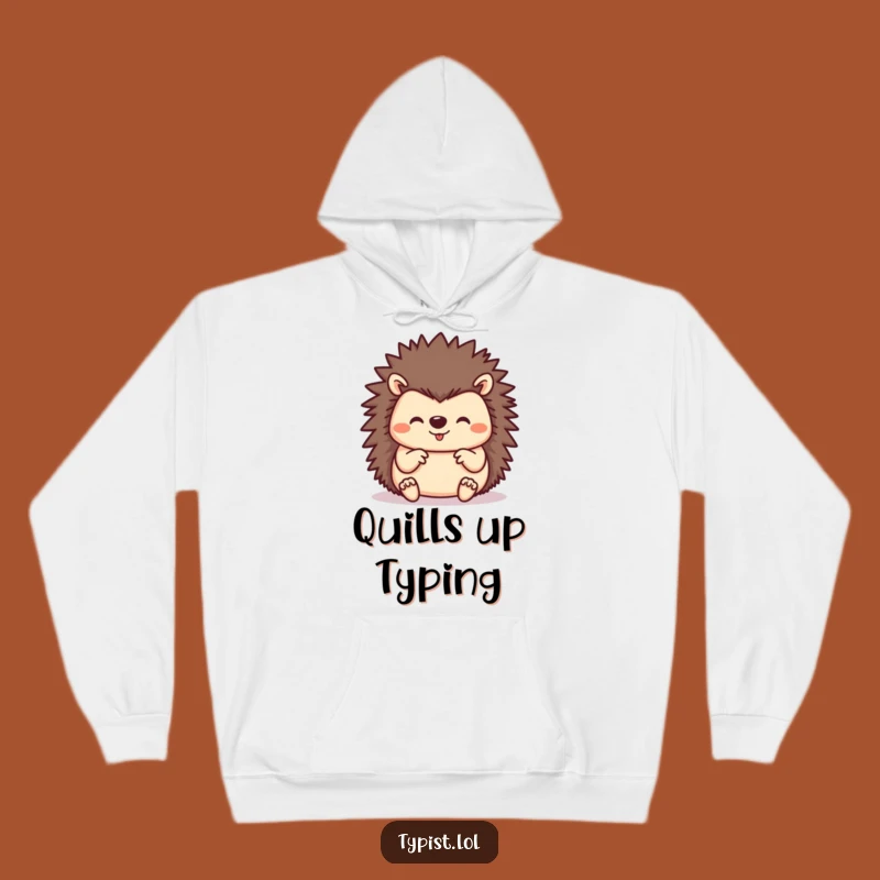Funny Hedgehog Hoodie: Cozy Up with Busy Charm