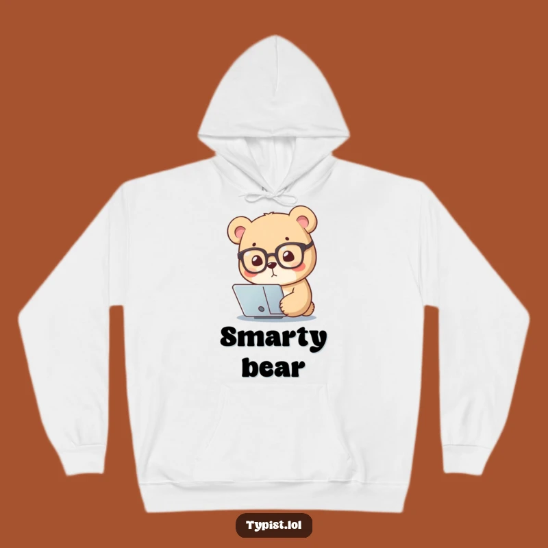 Funny Bear Reading Glasses Hoodie: Cozy and Hilarious Gift for Scholars