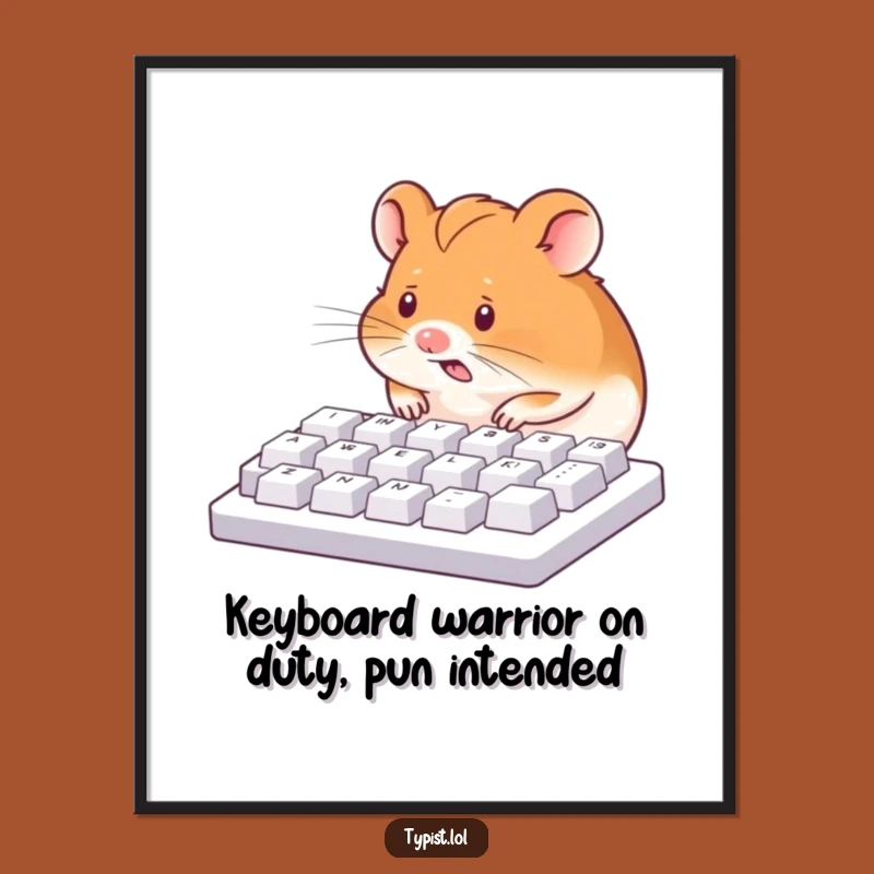 Funny Free Printable Hamster Wall Art - Hilarious Downloadable Home Decor for Gamers