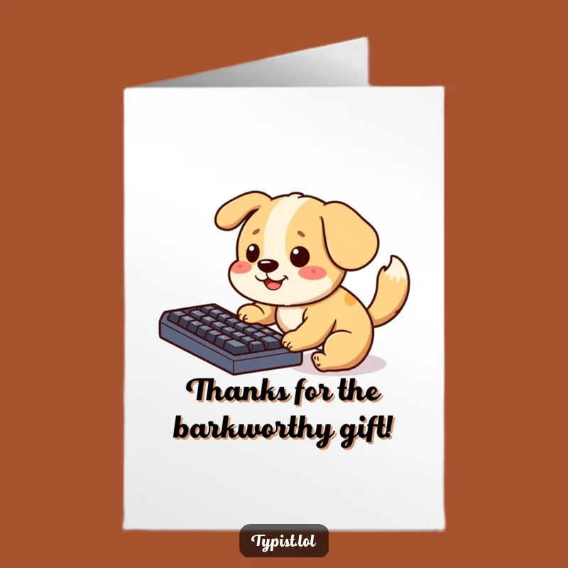 Free Printable Dog Thank You Card - Funny Downloadable Gratitude Art