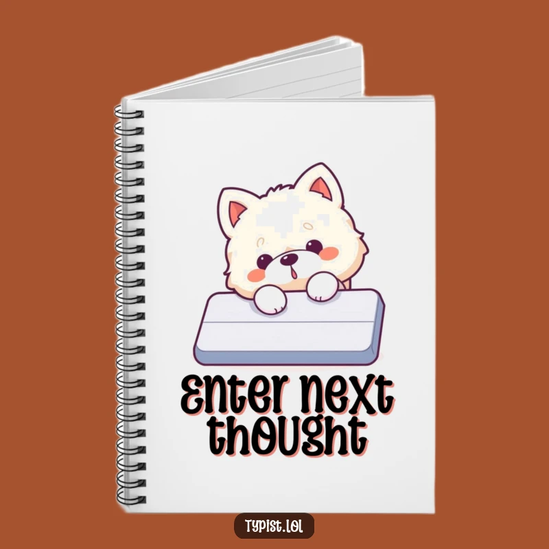 Funny Dog Enter Key Notebook: Jot Down Ideas with Tech Mishap Humor