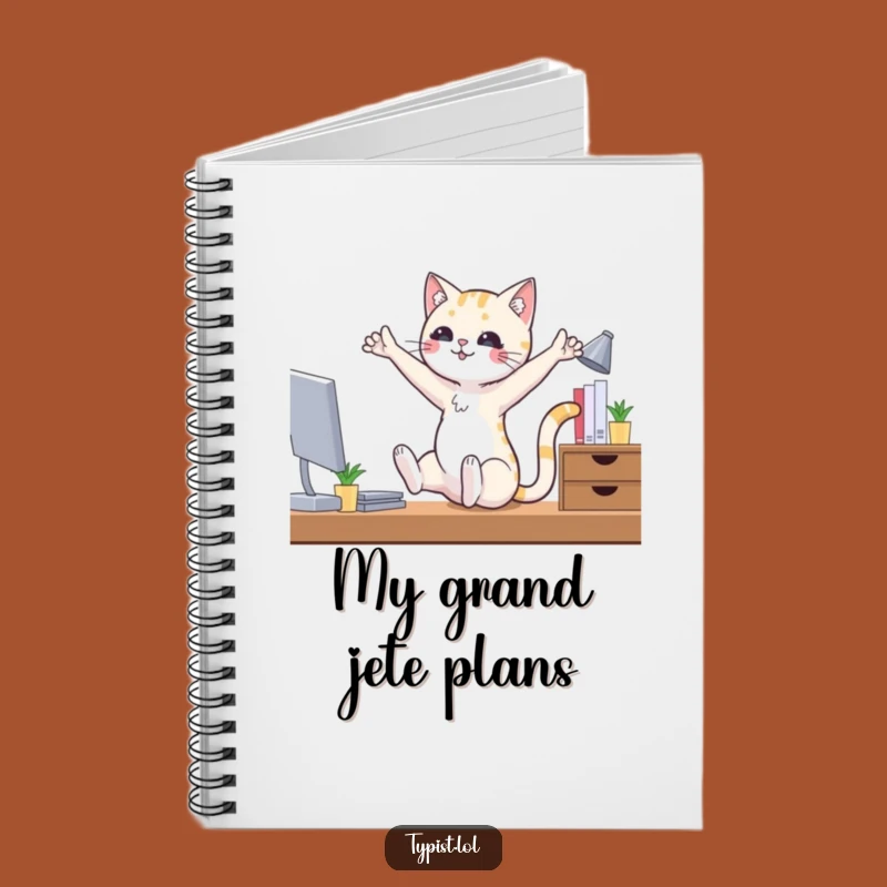 Funny Ballet Cat Notebook: Jot Down Your Ideas with This Hilarious Journal for Aspiring Choreographers