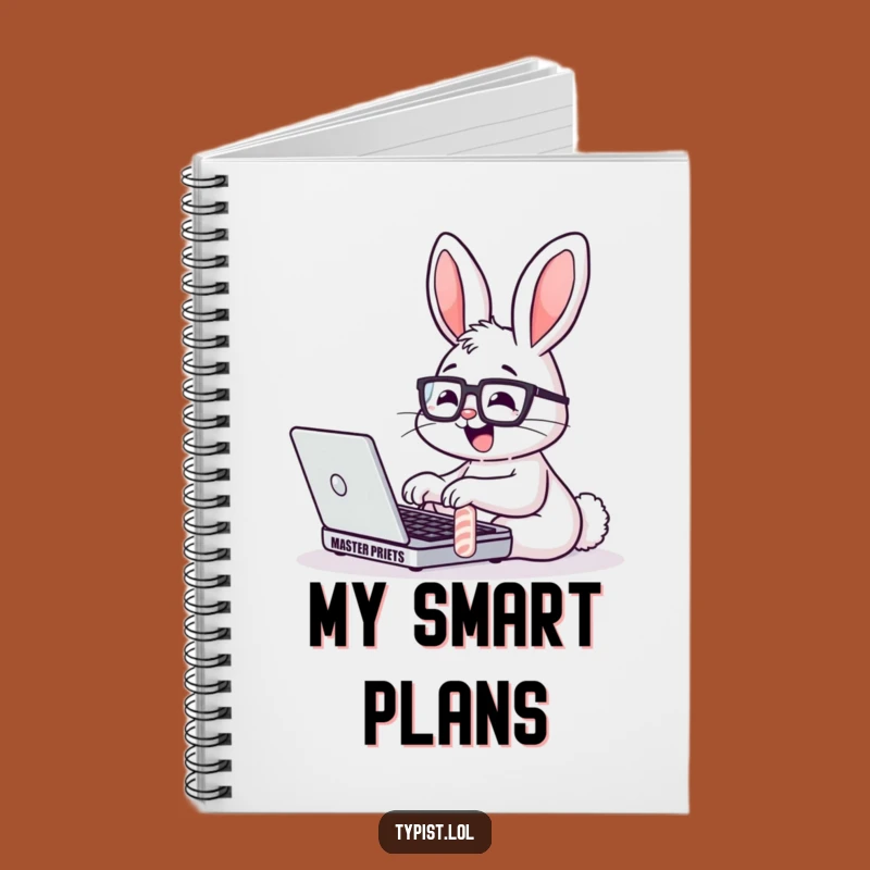 Funny Bunny Glasses Laptop Notebook: Jot Down Smart Ideas Instantly