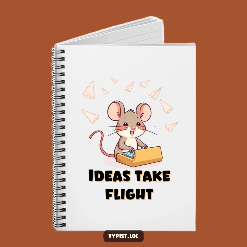 Funny Brave Mouse Typing Notebook: Journal Your Triumphs with This Inspiring Design