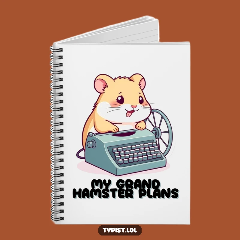 Funny Hamster Typewriter Notebook: Write Your Story with Determination - Perfect Funny Gift