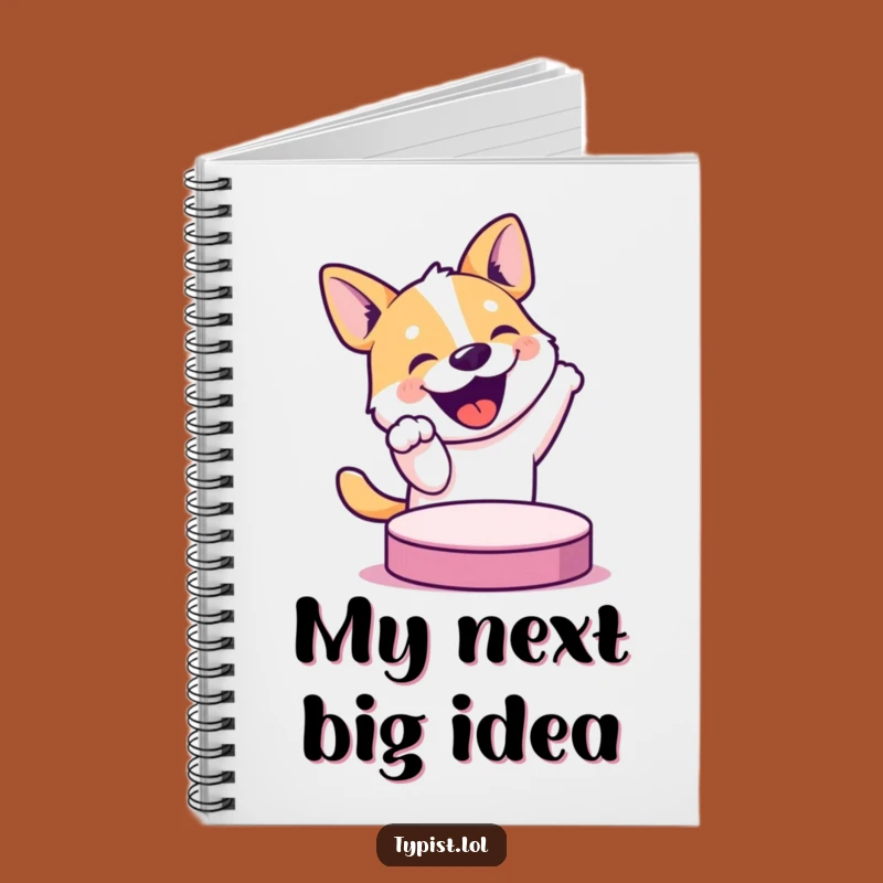 Funny Dog Button Notebook: Jot Down Ideas with This Hilarious Journal
