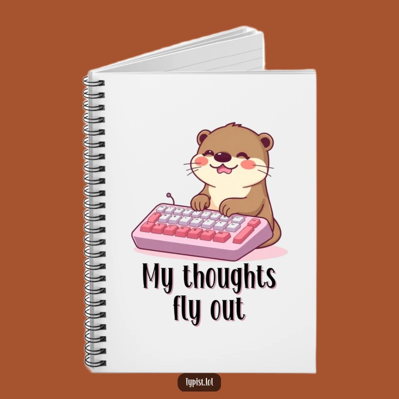 Funny Kawaii Otter Typing Notebook: Jot Down Ideas with Hilarious Flair