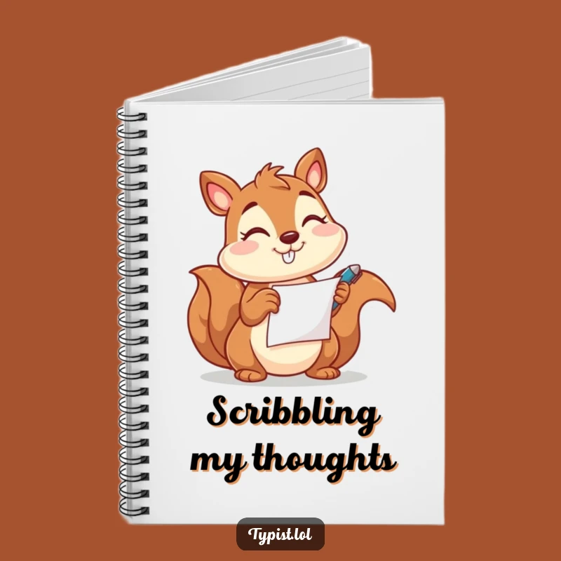 Funny Squirrel Pen Notebook: Jot Down Ideas with This Witty Journal Gift