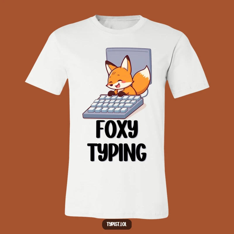 Funny Fox Computer T-Shirt: Hilarious Tech Humor for Your Wardrobe