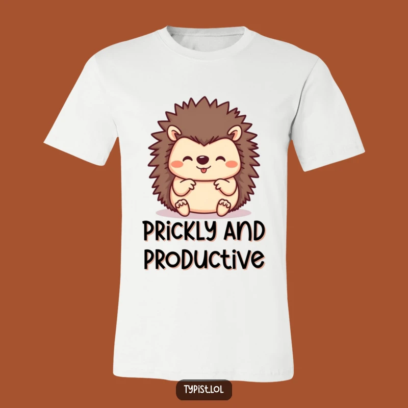 Funny Hedgehog T-Shirt: Wear Your Busy Bee Spirit