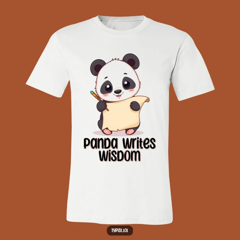 Funny Panda Quill T-Shirt: Express Your Joyful Creativity