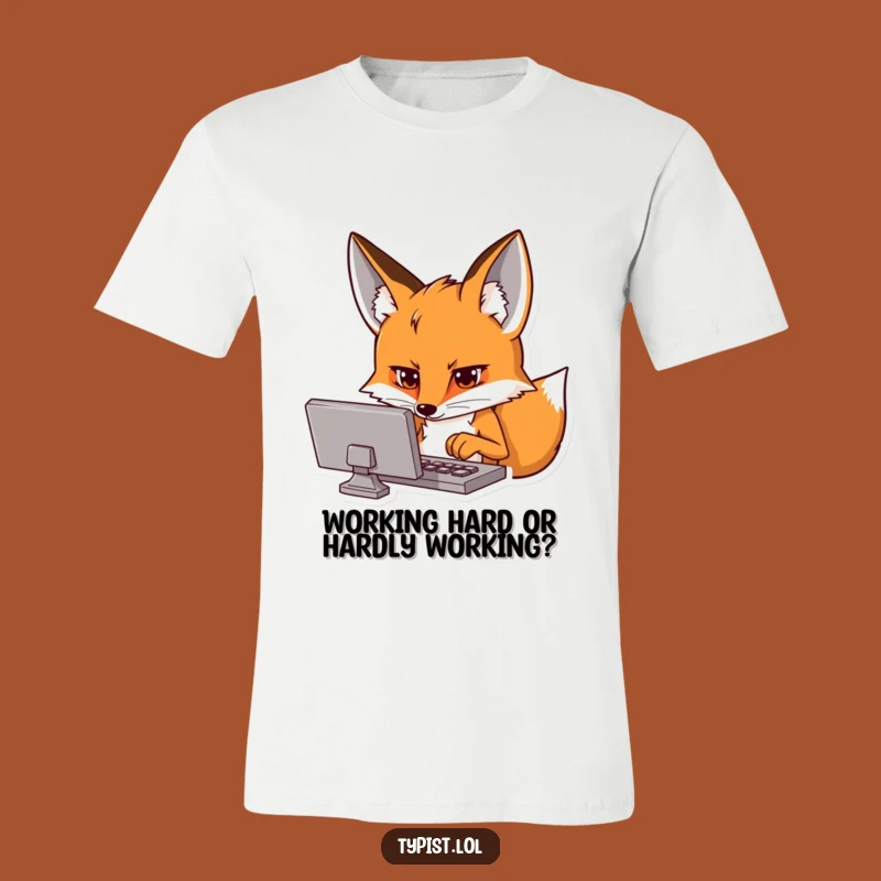 Funny Fox Tech T-Shirt - Keyboard Warrior's Funny Tee Gift