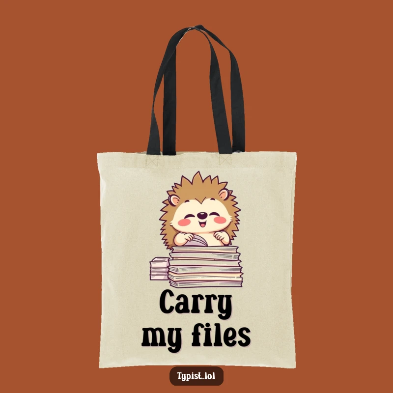 Funny Hedgehog Organizer Tote Bag - Carry Your Order with Humor!