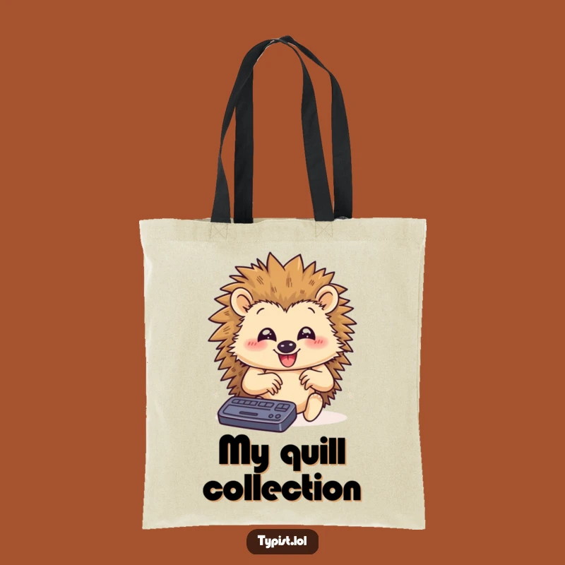Funny Hedgehog Task Tote: Carry Your Essentials with Hilarious Speed