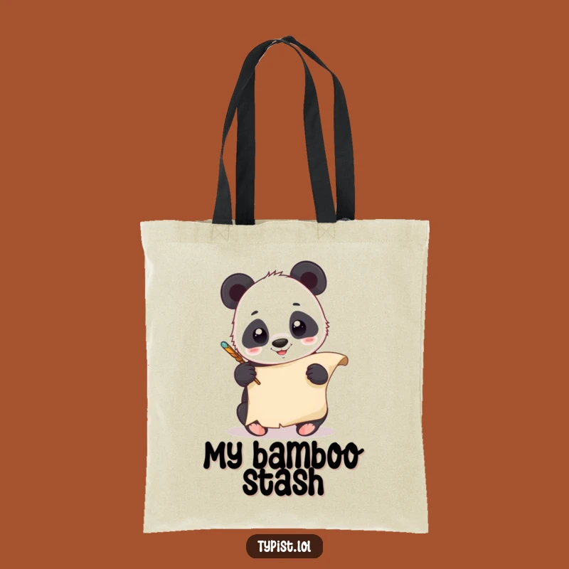 Funny Panda Quill Tote Bag: Carry Your Artful Style Proudly